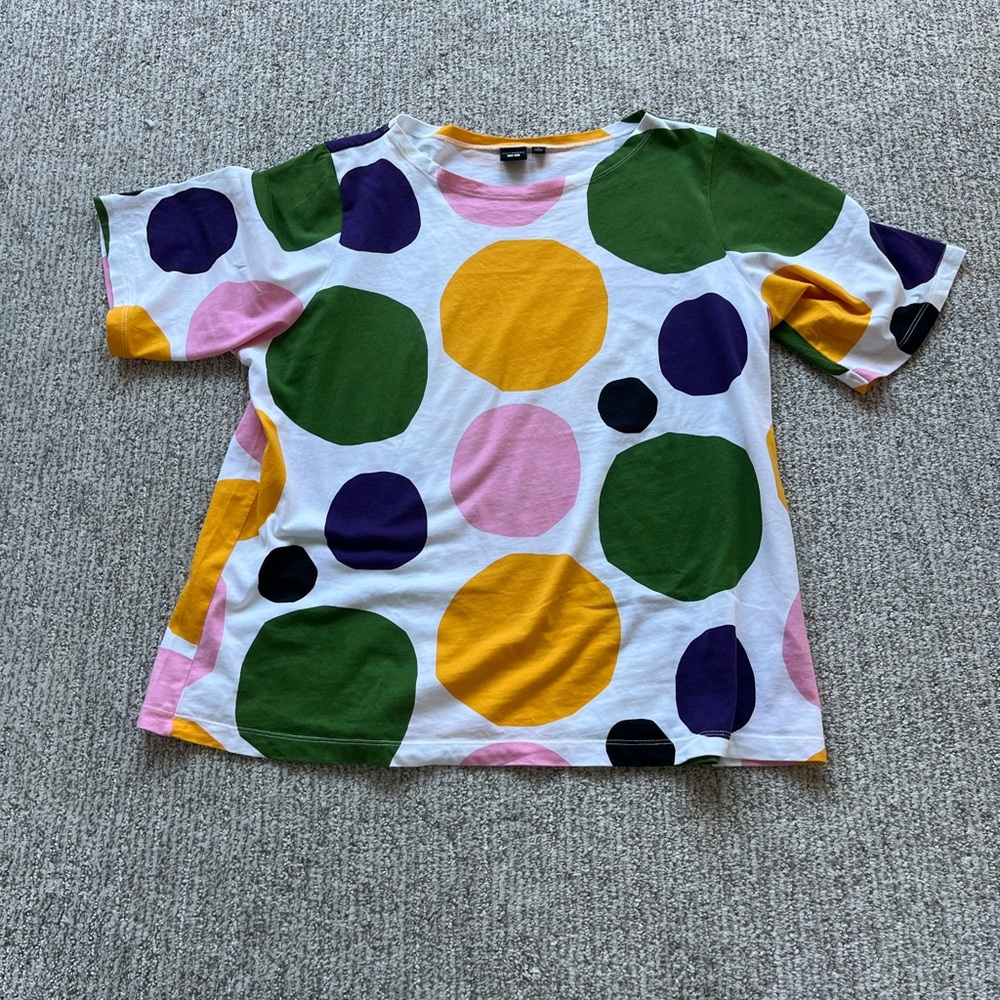 Marimekko Big Polka Dot Short Sleeve Tee M